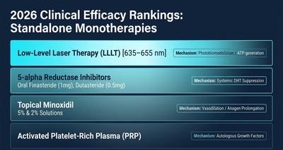 2026 Monotherapy Efficacy Rankings for Hair Regrowth
